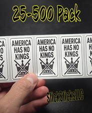 "AMERICA HAS NO KINGS" 25-500 peças adesivos decalques a granel etiquetas anti trunfo não gelo comprar usado  Enviando para Brazil
