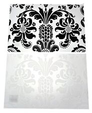 2X Set Mesa Sitio Plástico Elegante Negro Blanco Transparente 43 X 28CM, usado comprar usado  Enviando para Brazil