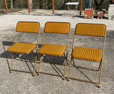 Chaises pliantes vintage d'occasion  Bourg-en-Bresse