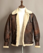 Vintage bomber sheepskin for sale  KETTERING