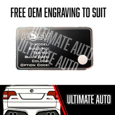 Placa de construção VE-VZ HSV EM BRANCO - Gravura disponível GTS clubsport senador maloo comprar usado Placa de construção VE-VZ HSV EM BRANCO - Gravura disponível GTS clubsport senador maloo comprar usado  Enviando para Brazil