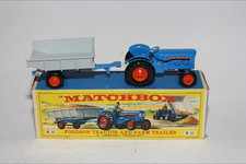 Matchbox K-11King tamanho Fordson trator e reboque agrícola, VNM na caixa inicial original comprar usado  Enviando para Brazil
