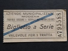 Modena biglietto tranvie usato  Pistoia