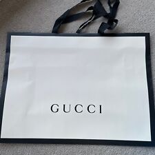 Novo Autêntico Gucci Sacola Bolsa presente saco de papel embalagem de Luxo Extra Grande comprar usado  Enviando para Brazil