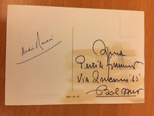 Cartolina firmata andrè usato  Milano