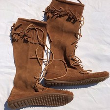 Tall fringe moccasins for sale  Roseburg