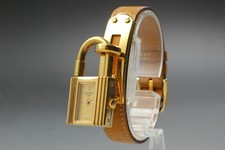[Excelente+5 com CAIXA] Relógio Feminino Hermes Kelly Mostrador Dourado Qz Do JAPÃO A005 comprar usado  Enviando para Brazil