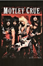 PÓSTER MOTLEY CRUE IMPRESIÓN FOTOGRÁFICA 12" X 18" segunda mano  Embacar hacia Mexico