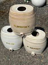 Barris antigos de cerâmica espírito uísque conhaque gin bar homem caverna decoração upcycle comprar usado  Enviando para Brazil