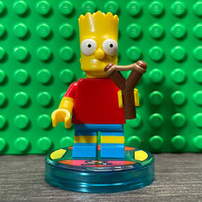 Minifigura Lego Bart Simpson com estilingue e etiqueta base de dimensões 71211 sim026 comprar usado  Enviando para Brazil