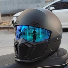 Retro Motorcycle Helmet Combination Full Face Men Women Racing Motocross Helmets, usado comprar usado  Enviando para Brazil