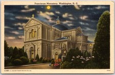 Usado, Washington DC, 1956 Mosteiro Franciscano, Terra Santa, Luar, Cartão Postal comprar usado  Enviando para Brazil