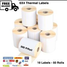 Etiquetas térmicas diretas 4x6" 100x150mm 500/rolo Zebra Toshiba Citizen 6x4 MAIS BARATO comprar usado  Enviando para Brazil