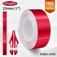 Chrome red 25mm for sale  COALVILLE