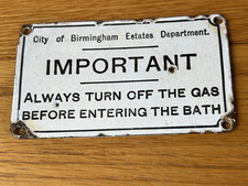 Enamel sign city for sale  NEWARK