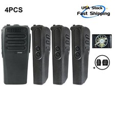 4 peças caixa frontal preta de reparo para rádio CP200D CP com microfone comprar usado  Enviando para Brazil