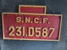 Plaque 231 587 d'occasion  France