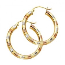 14k solid tri for sale  Los Angeles