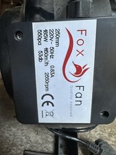 Fox inline fan for sale  HOOK