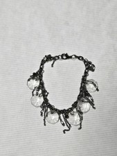 Clear beaded dangly for sale  SWINDON