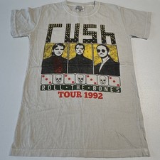 Camiseta branca RUSH ROLL THE BONE TOUR 1992 nova sem etiquetas música pequena comprar usado  Enviando para Brazil