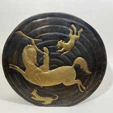 Usado, Vaso de tambor indiano vintage de bronze martelado  comprar usado  Enviando para Brazil