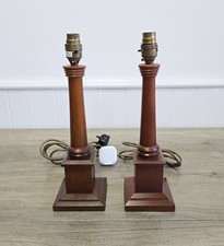 Vintage wooden lamps for sale  LOWESTOFT