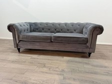 Chesterfield velvet seater for sale  BOSTON