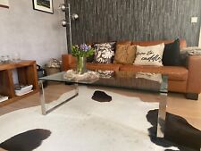 Couchtisch glas edelstahlkufen gebraucht kaufen  Großefehn