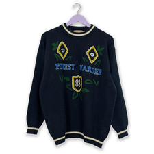 Maglione vintage blu usato  Montegrotto Terme