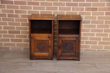 Pair vintage oak for sale  LONDON