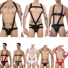 Usado, Bodystraps de luta livre lingerie elástica com arnês no peito masculino comprar usado  Enviando para Brazil