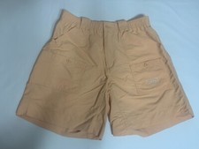 Shorts masculino AFTCO 32 laranja pêssego nylon carga elástico pesca original bom! comprar usado  Enviando para Brazil