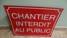 Panneau signalisation metal d'occasion  Saultain