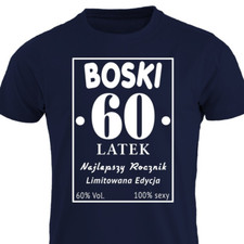 Boski 60-latek 60 lat Polska Koszulka Urodzinowa na 60 urodzin Polish Tshirt PL na sprzedaż  Wysyłka do Poland