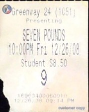 Seven pounds movie for sale  Minneapolis