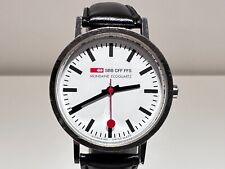 RELÓGIO DE QUARTZO SUÍÇO GENUÍNO OFICIAL FERROVIÁRIO MASCULINO "MONDAINE" SBB CFF FFS comprar usado  Enviando para Brazil