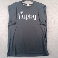 Blusa Port & Company feminina preta tamanho XL Be Happy manga curta gola redonda comprar usado  Enviando para Brazil