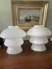 Paire globes opaline d'occasion Paire globes opaline d'occasion  Domont