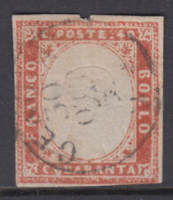 Sardegna 1859 sassone usato  Italia