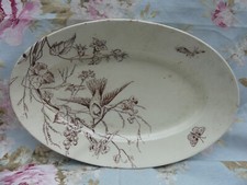 Large oval faience d'occasion  Expédié en Belgium