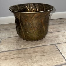 embossed large brass planter for sale  Millington
