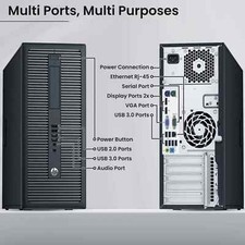 PC para jogos HP 800 G2 MT up i7-6th 32GB Ram 1TB SSD 3TB HDD GT 1030 Wi-Fi Win 10 comprar usado  Enviando para Brazil