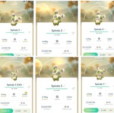 Pokémon Go Shiny Spinda 2, 3, 4, 5, 7 - Troque 20K poeira ou 1 milhão de poeira comprar usado  Enviando para Brazil