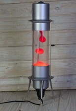 Usado, Lâmpada de lava soviética de alumínio arco-íris URSS raquete nave espacial Raduga 120V vintage comprar usado  Enviando para Brazil