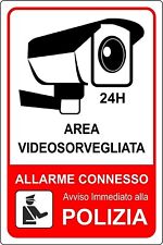 Cartello segnaletico videosorv usato  Acate