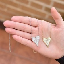 Pave elongated heart for sale  Pompano Beach