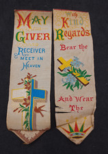Victorian silk bookmarks for sale  TIVERTON