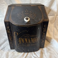 Antiguidade Country General Store Balcão Canela Tempero Caixa de Lata Boa comprar usado  Enviando para Brazil
