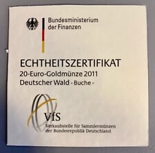 Echtheitszertifikat euro goldm gebraucht kaufen  Übach-Palenberg